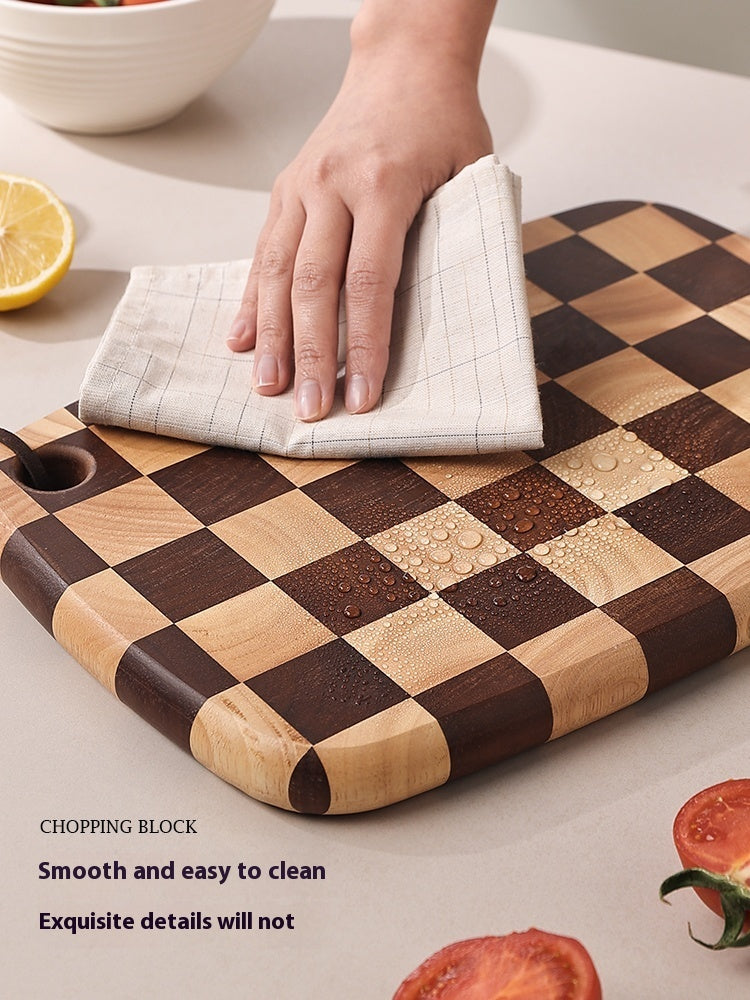 Acacia Mangium Chessboard Grid Cutting Board Solid Wood Cutting Board