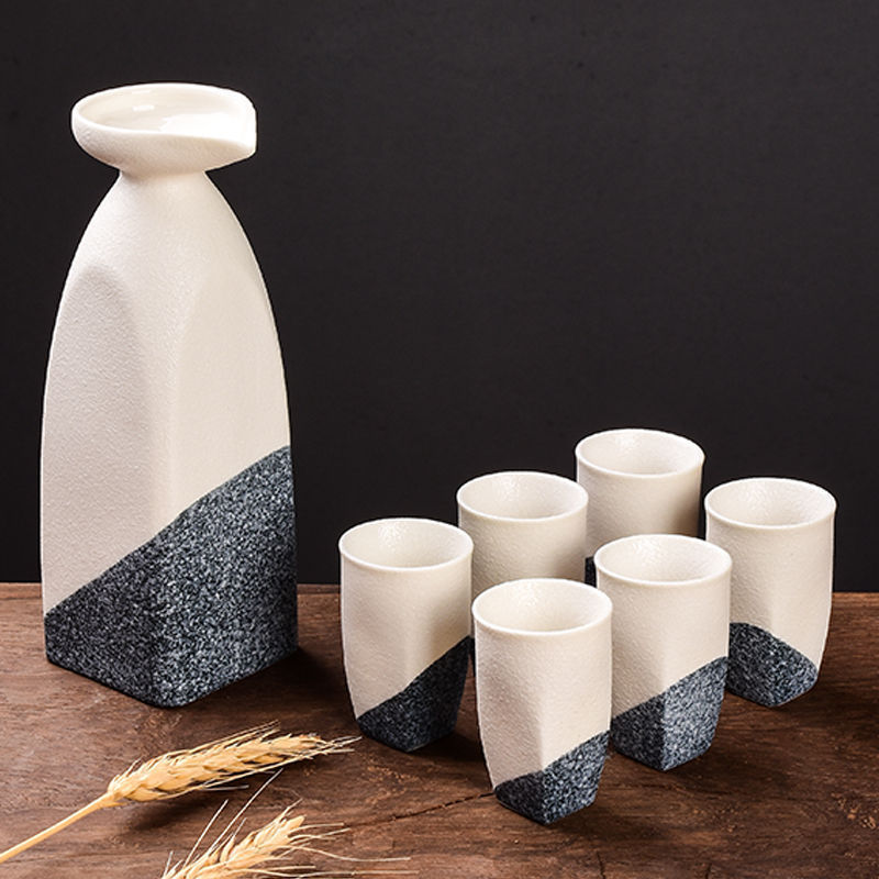 Ceramic Glass Household Wine Jug Set