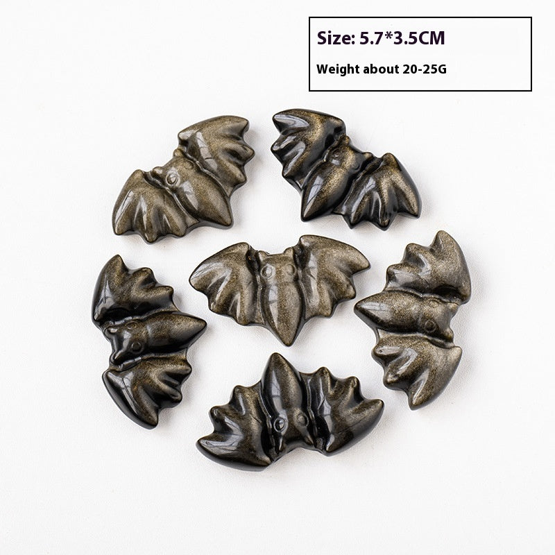 Natural Obsidian Sculpture Crafts Ornaments