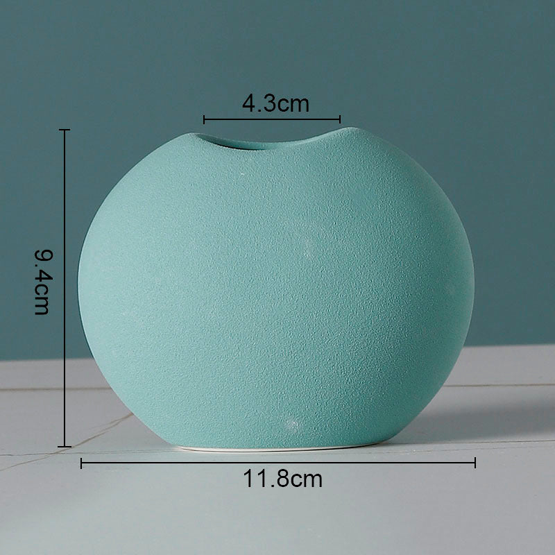 Simple Solid Color Ceramic Vases