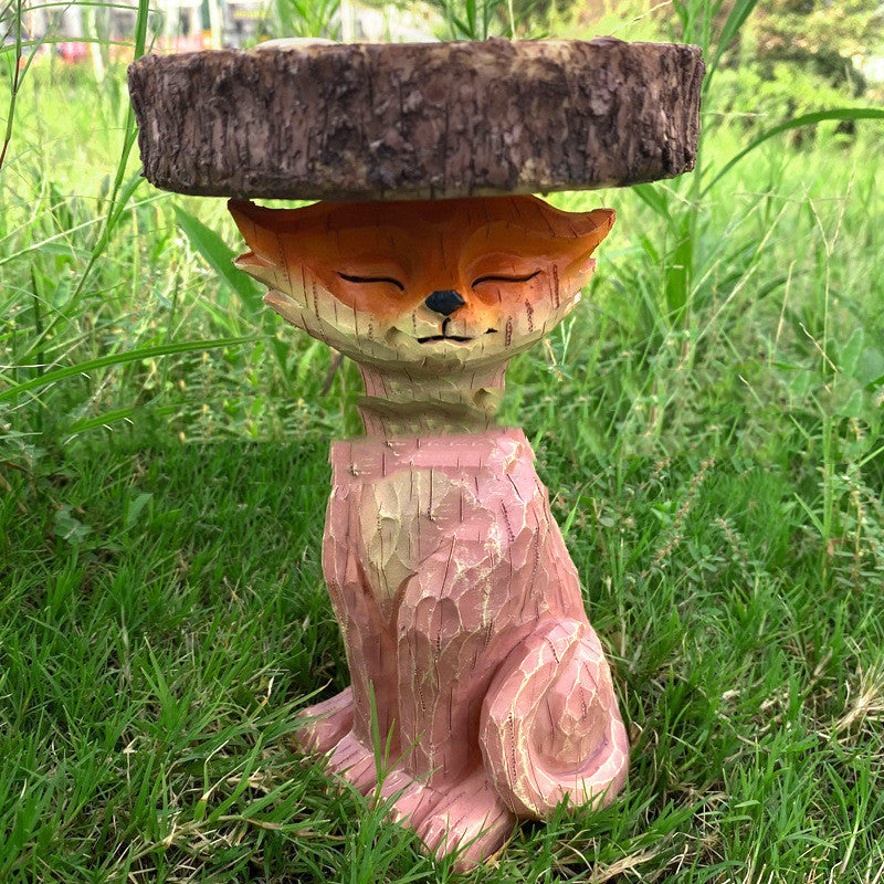 Fox Resin Sculpture Decoration Cartoon