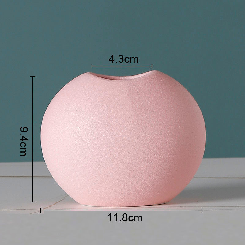 Simple Solid Color Ceramic Vases