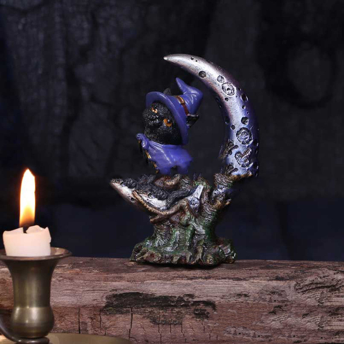 Crescent Cat Sculpture Resin Crafts Ornaments