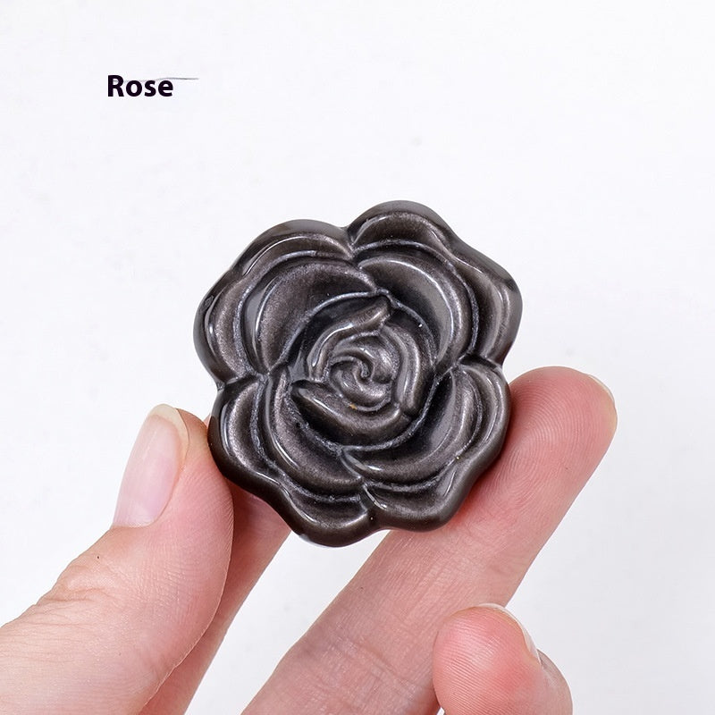 Natural Obsidian Sculpture Crafts Ornaments