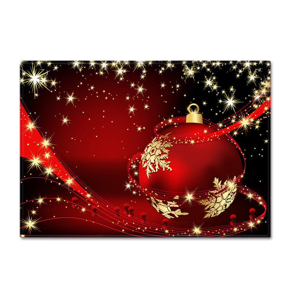Christmas Living Room Floor Mat