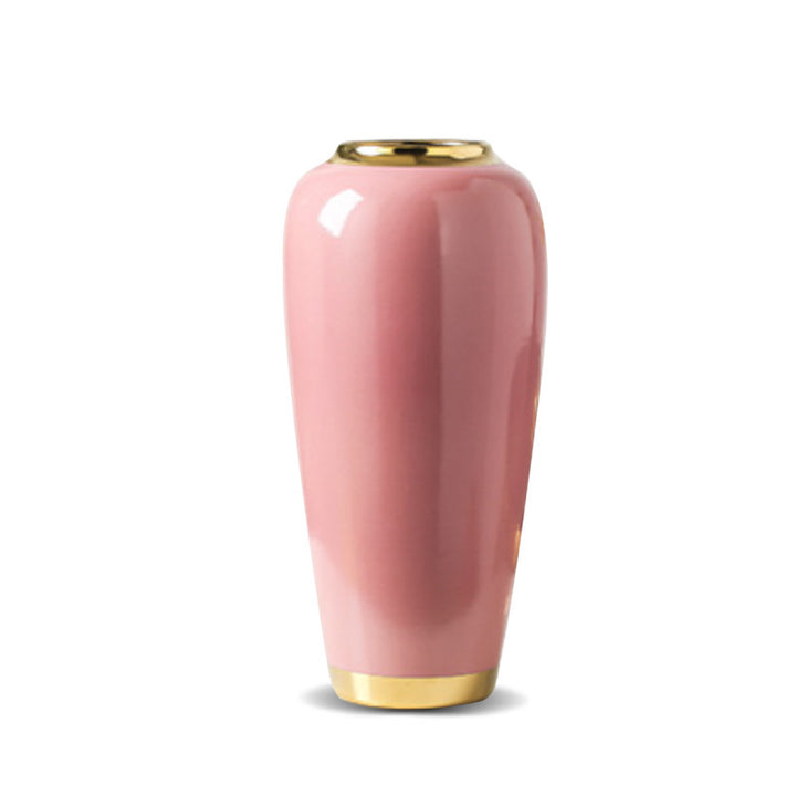 Three Modern Hand-painted Porcelain Vases