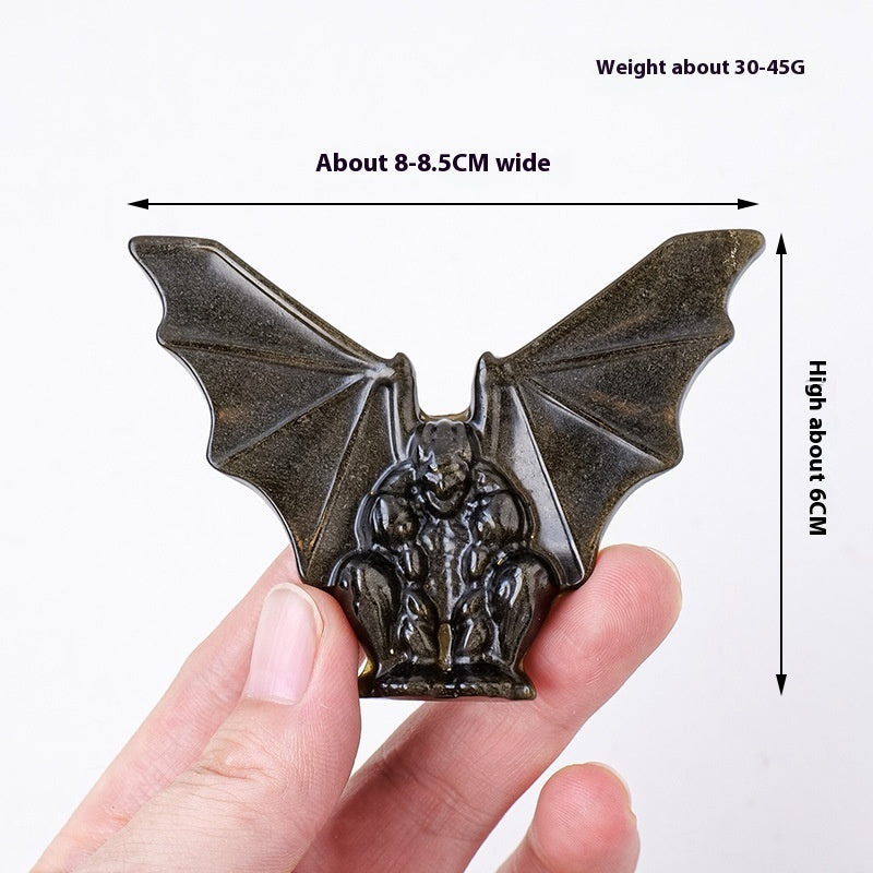 Natural Obsidian Sculpture Crafts Ornaments